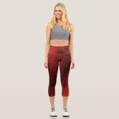 Leggings Capri Acceptation | Médaillons de méditation rouge (Recto)