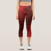 Leggings Capri Acceptation | Médaillons de méditation rouge (Recto)