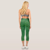 Leggings Capri Acceptation | Médaillons de méditation verte (Verso)