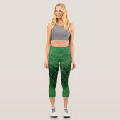 Leggings Capri Acceptation | Médaillons de méditation verte (Recto)