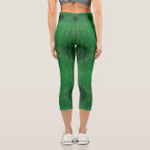 Leggings Capri Acceptation | Médaillons de méditation verte (Verso)