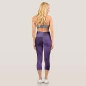 Leggings Capri Acceptation | Médaillons de méditation violette (Verso)