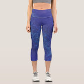 Leggings Capri Acceptation | Médaillons de violet violet bleu Ind (Recto)