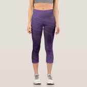 Leggings Capri Acceptation | Motif Boho violet écectique (Recto)