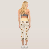 Leggings Capri Acorns et Pinecones Animaux des bois (Verso)