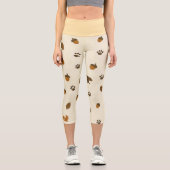 Leggings Capri Acorns et Pinecones Animaux des bois (Recto)