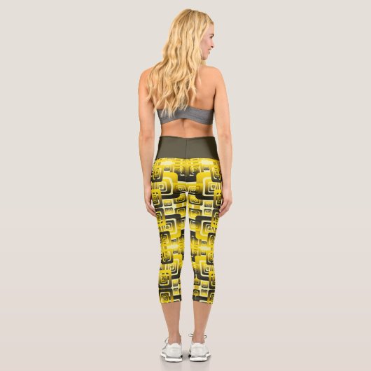 Leggings Capri Activate My Heart Pattern (Verso)