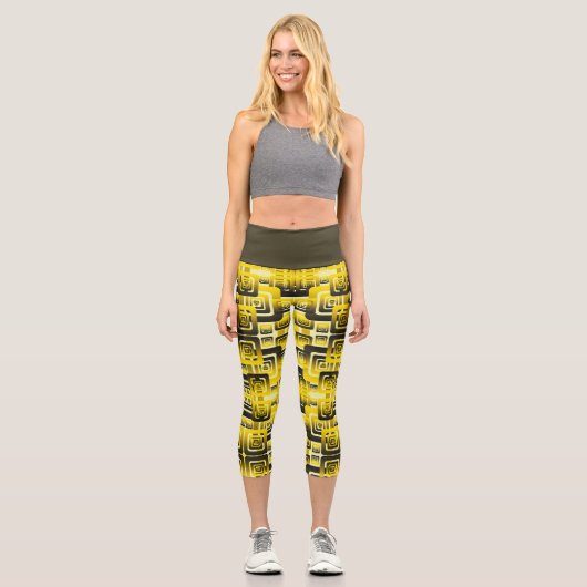Leggings Capri Activate My Heart Pattern (Recto)