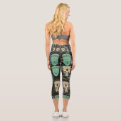 Leggings Capri African Masks V1 (Verso)
