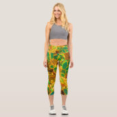 Leggings Capri Afrique Désert Cactus Plantes Prickly Pear (Recto)