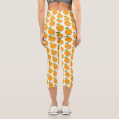 Leggings Capri Agréable agrumes d'orange (Verso)