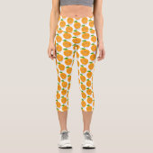 Leggings Capri Agréable agrumes d'orange (Recto)