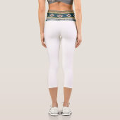 Leggings Capri “AGUA BAND / WHITE” High-Waisted Capris  (Verso)