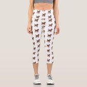 Leggings Capri Airedale terrier dog cartoon (Recto)