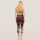 Leggings Capri Alice au pays des merveilles Mad Cheshire Chat (Verso)