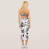 Leggings Capri Alice White Rabbit Wonderland Classic (Verso)