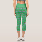 Leggings Capri Alien dans son petit vaisseau spatial (Verso)