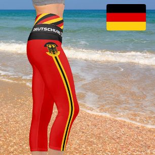 Leggings Capri Allemagne & Allemand Drapeau mode, Fitness, Casque