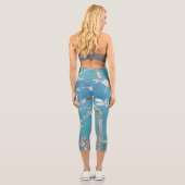 Leggings Capri Almond Blossom Van Gogh Art (Verso)