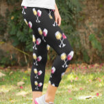 Leggings Capri Amateurs de vin Rouge Blanc verres Motif<br><div class="desc">Cette conception peut être personnalisée en choisissant l'option personnaliser pour ajouter du texte ou apporter d'autres modifications. Si ce produit a la possibilité de transférer la conception à un autre article, s'il vous plaît assurez-vous d'ajuster la conception pour s'adapter si nécessaire. Contactez-moi à colorflowcreations@gmail.com si vous souhaitez avoir cette conception...</div>