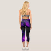 Leggings Capri Améthyste Abstrait (Verso)