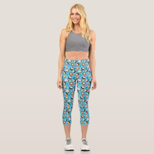 Leggings Capri AMIS™   Caractère Motif Chibi
