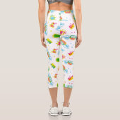 Leggings Capri AMIS™ | Central Perk Neon Motif (Verso)