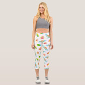 Leggings Capri AMIS™ | Central Perk Neon Motif (Recto)