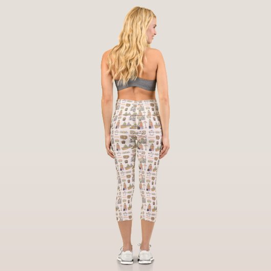 Leggings Capri AMIS™ | Icônes de dessin (Verso)