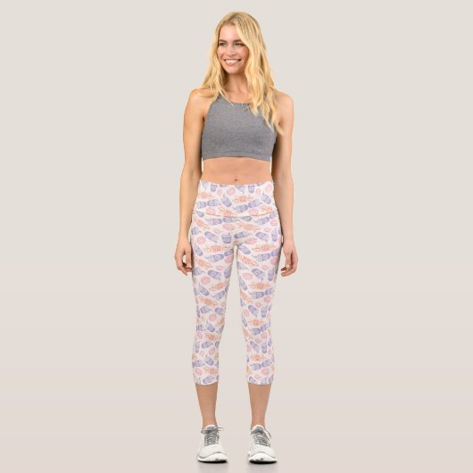 Leggings Capri AMIS™ | Pastel Central Perk Motif (Recto)