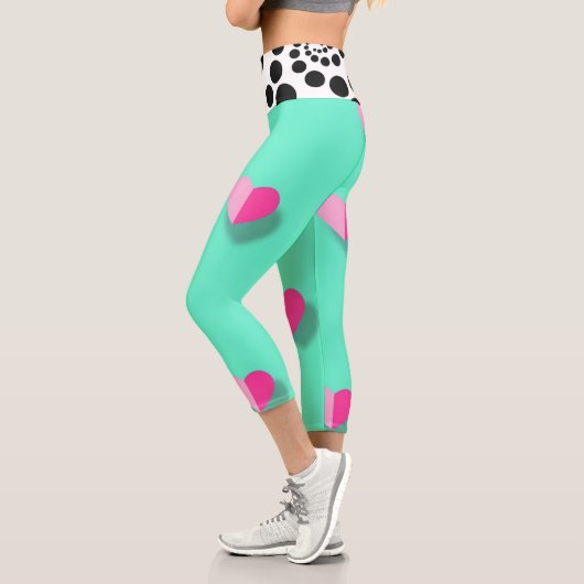 Leggings Capri Amour Et Points (Gauche)
