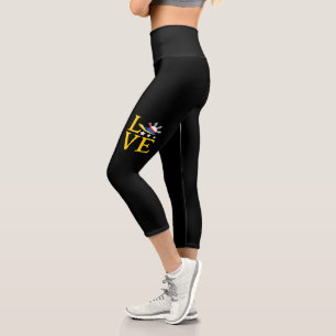 Leggings Capri Amour - Typographie du drapeau philippin