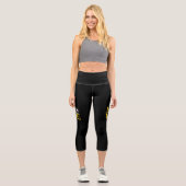 Leggings Capri Amour - Typographie du drapeau philippin (Recto)