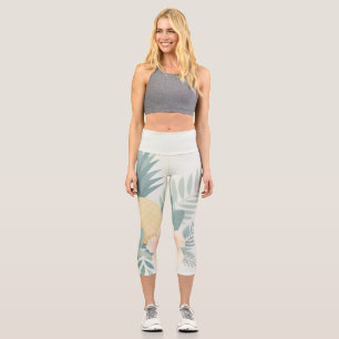 Leggings Capri Ananas floral & Hawaiian