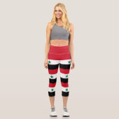 Leggings Capri Ancien drapeau de Syrie (Recto)