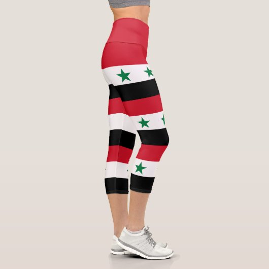 Leggings Capri Ancien drapeau de Syrie (Droite)