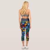 Leggings Capri Andalusian Tiles 12 (Alhambra Palace, Granada) (Verso)