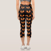 Leggings Capri Angel Fire Heart with Wings (Verso)