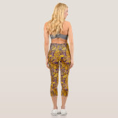 LEGGINGS CAPRI ANIMAL FORESTIER, FOX, PEACOCK, HARE OR PURPLE FLO (Verso)