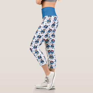 Leggings Capri Animaniacs | Yakko, Wakko, & Dot Circle Pattern