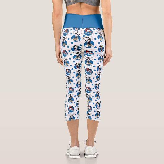 Leggings Capri Animaniacs | Yakko, Wakko, & Dot Circle Pattern (Verso)