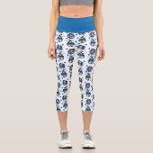 Leggings Capri Animaniacs | Yakko, Wakko, & Dot Circle Pattern (Recto)