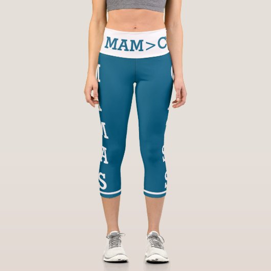 Leggings Capri Animaux de compagnie personnalisés Mamas Chats Cap (Recto)