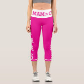 Leggings Capri Animaux de compagnie personnalisés Mamas Chats Cap (Recto)