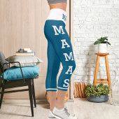 Leggings Capri Animaux de compagnie personnalisés Mamas Chats Cap