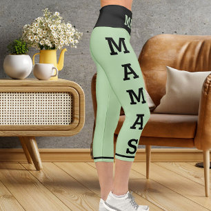 Leggings Capri Animaux de compagnie personnalisés Mamas Chats Cap