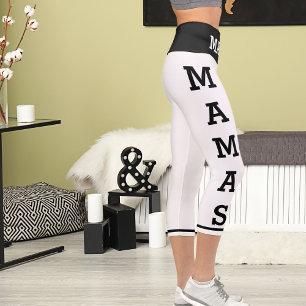 Leggings Capri Animaux de compagnie personnalisés Mamas Chats Cap