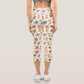 Leggings Capri Animaux de forêt, Animaux de forêt, Animaux d'auto (Verso)