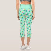 Leggings Capri Aqua aux fraises (Verso)