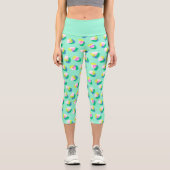 Leggings Capri Aqua aux fraises (Recto)